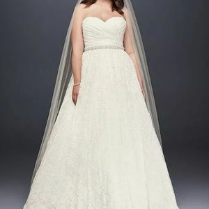 NWT! All lace sweetheart bridal gown 20W